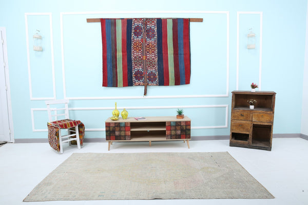 Turkish Vintage Rug 4’5’ x 8’1’