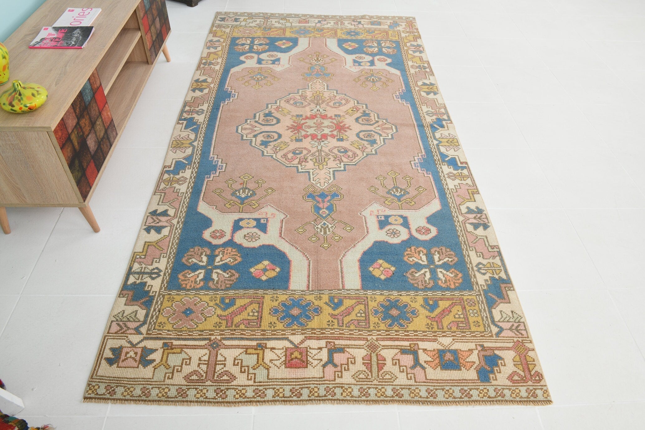 Turkish Vintage Rug 4’6’ x 8’10’