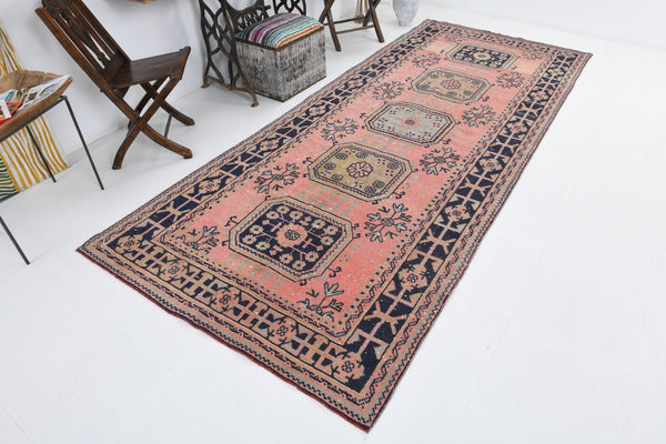Turkish Vintage Rug 4’7’’ x 11’1’’ ft