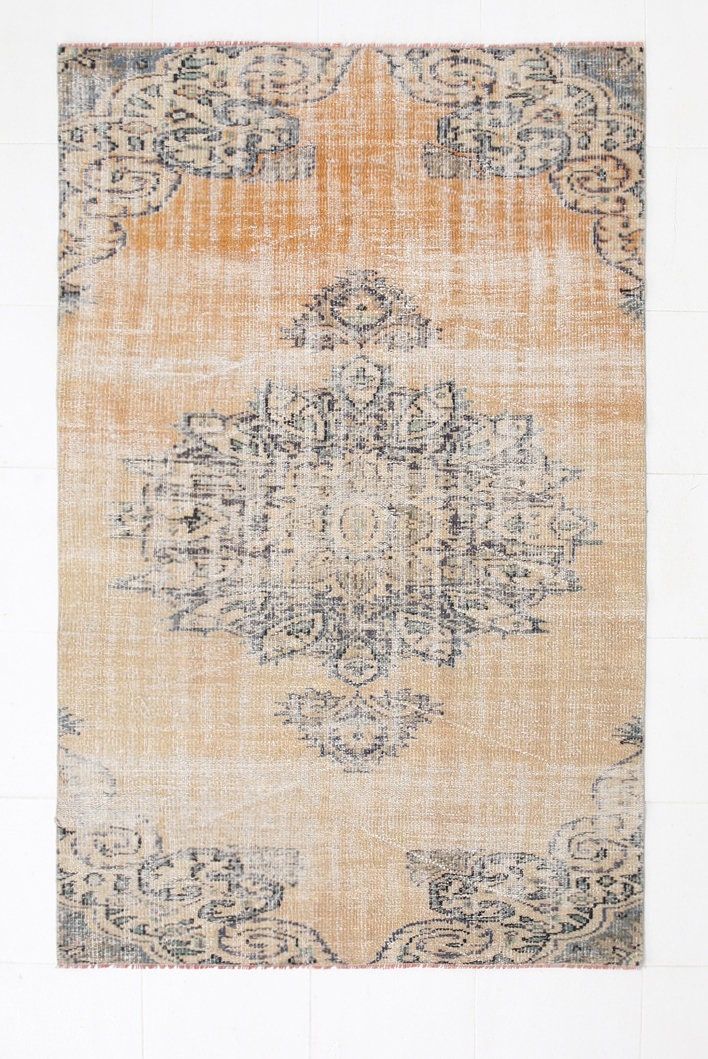 Turkish Vintage Rug 4’8’’ x 7’4’’ ft