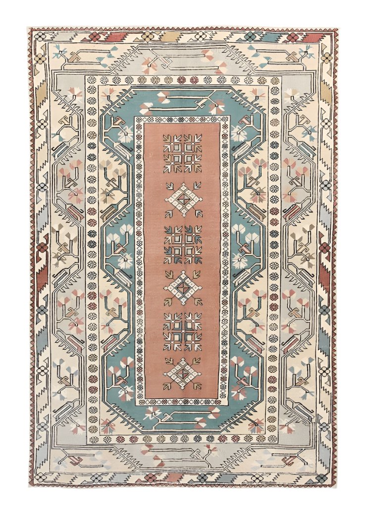 Turkish Vintage Rug 4’9’’ x 7’5’’ ft