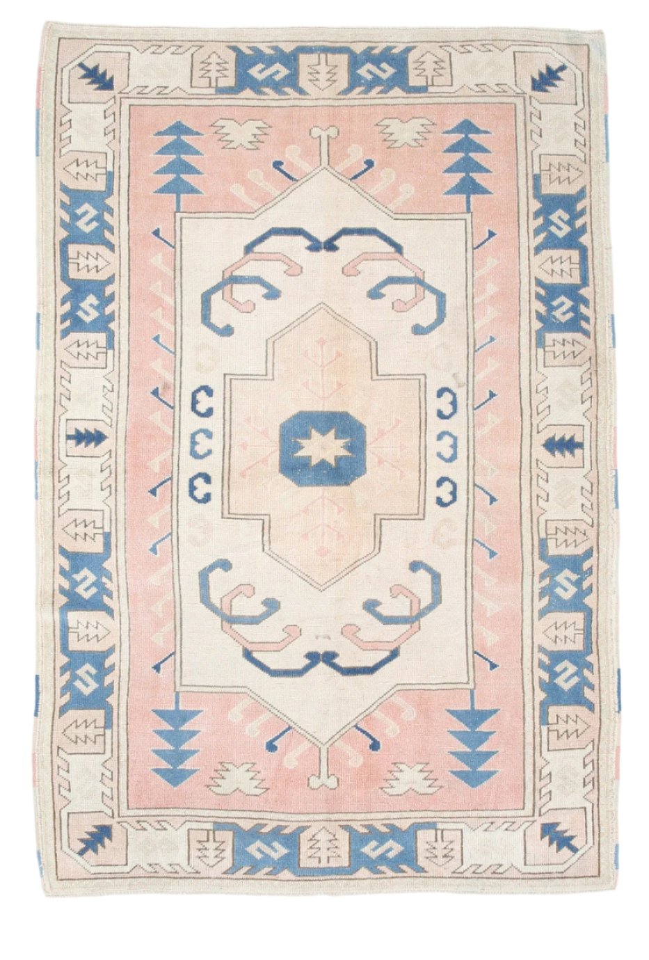 Turkish Vintage Rug  5'1" x 7'5" ft