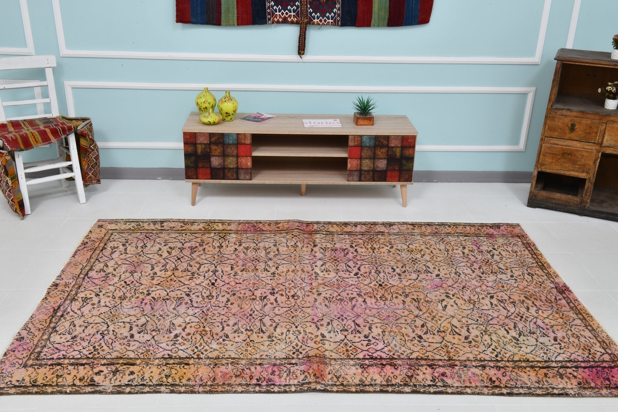 Turkish Vintage Rug 5’1’ x 8’1’