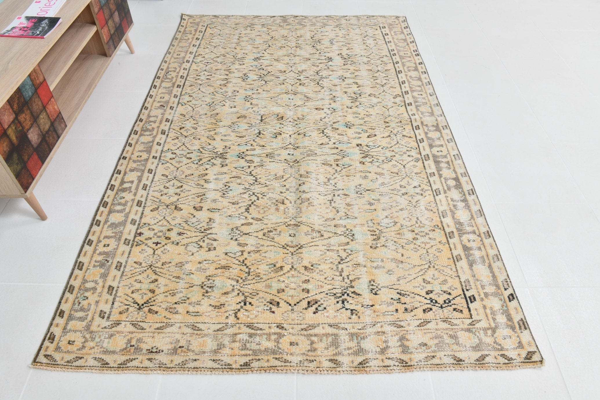 Turkish Vintage Rug 5’1’ x 8’1’