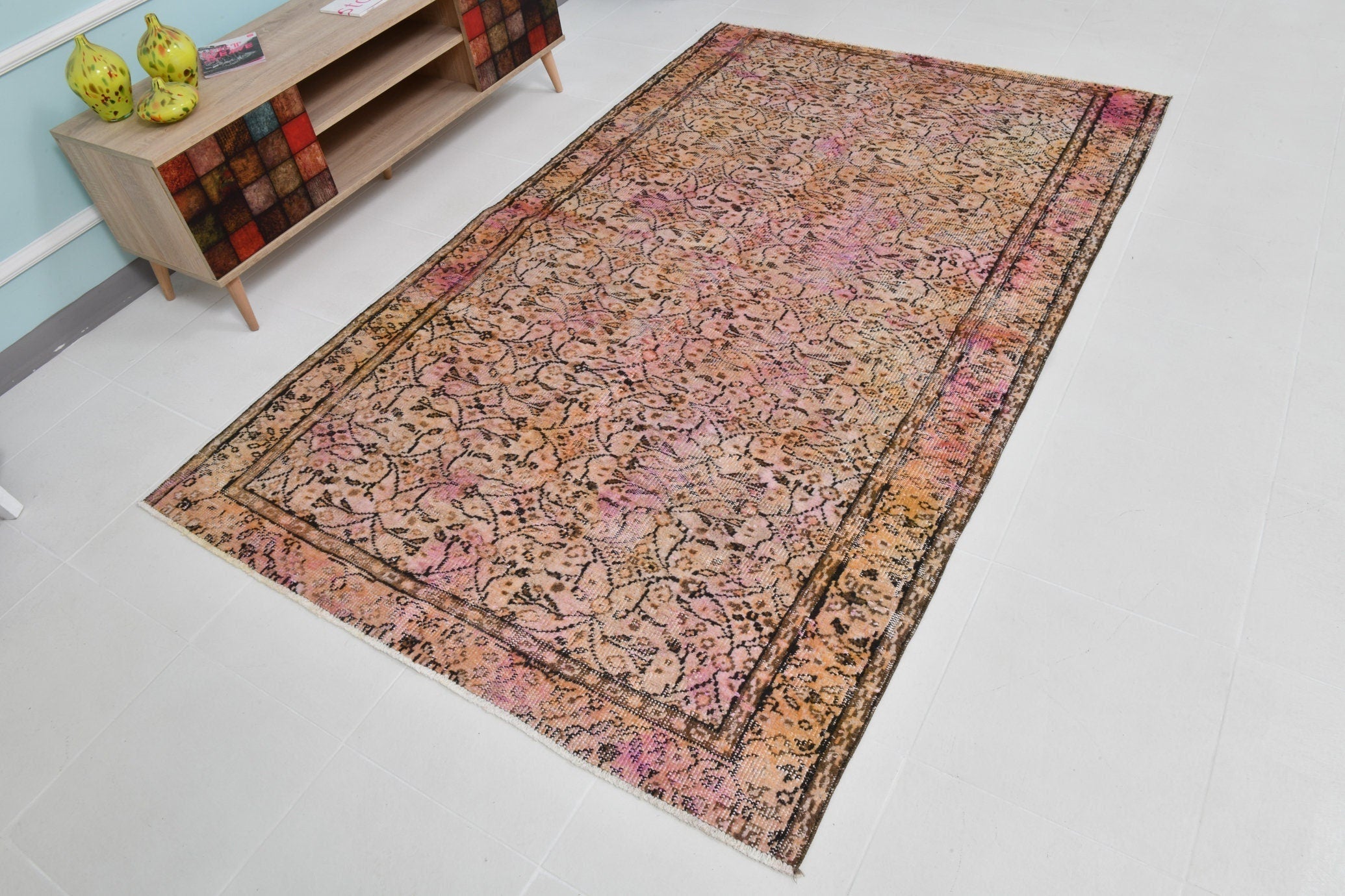 Turkish Vintage Rug 5’1’ x 8’1’