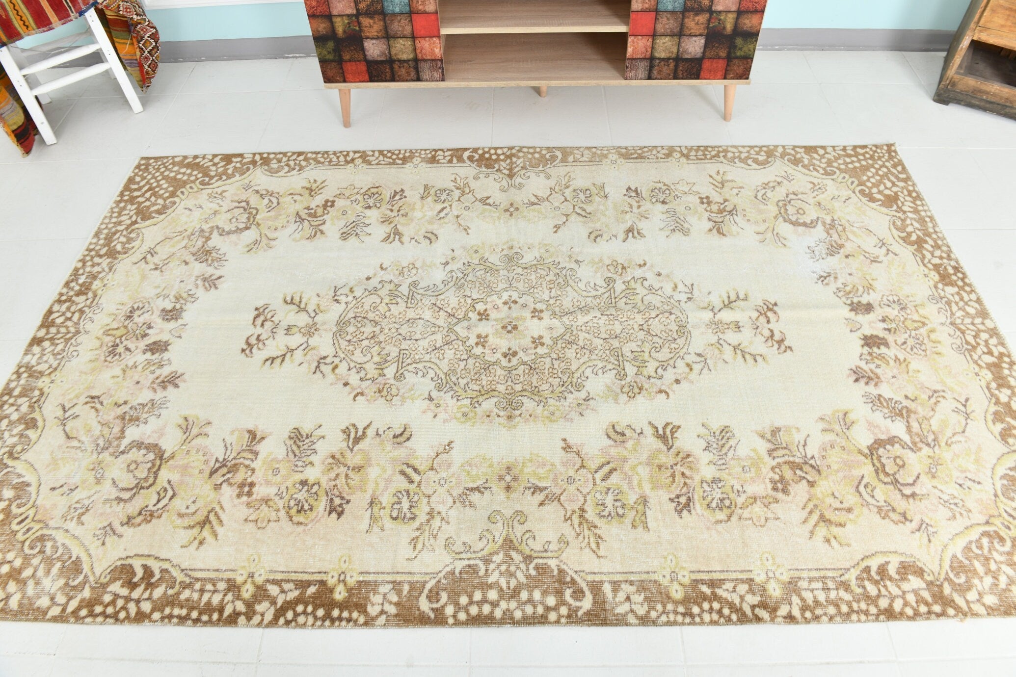 Turkish Vintage Rug 5’1’ x 8’6’