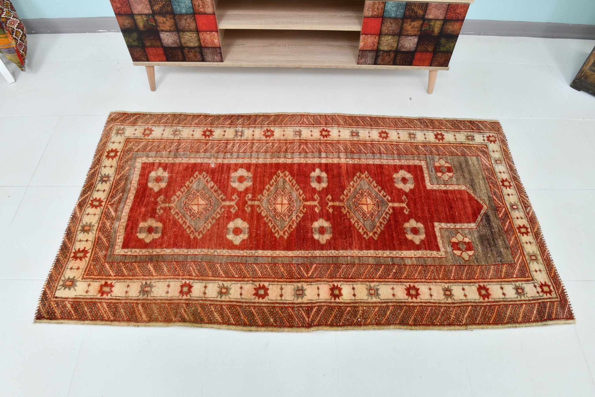 Turkish Vintage Rug 5’10’ x 3’3’