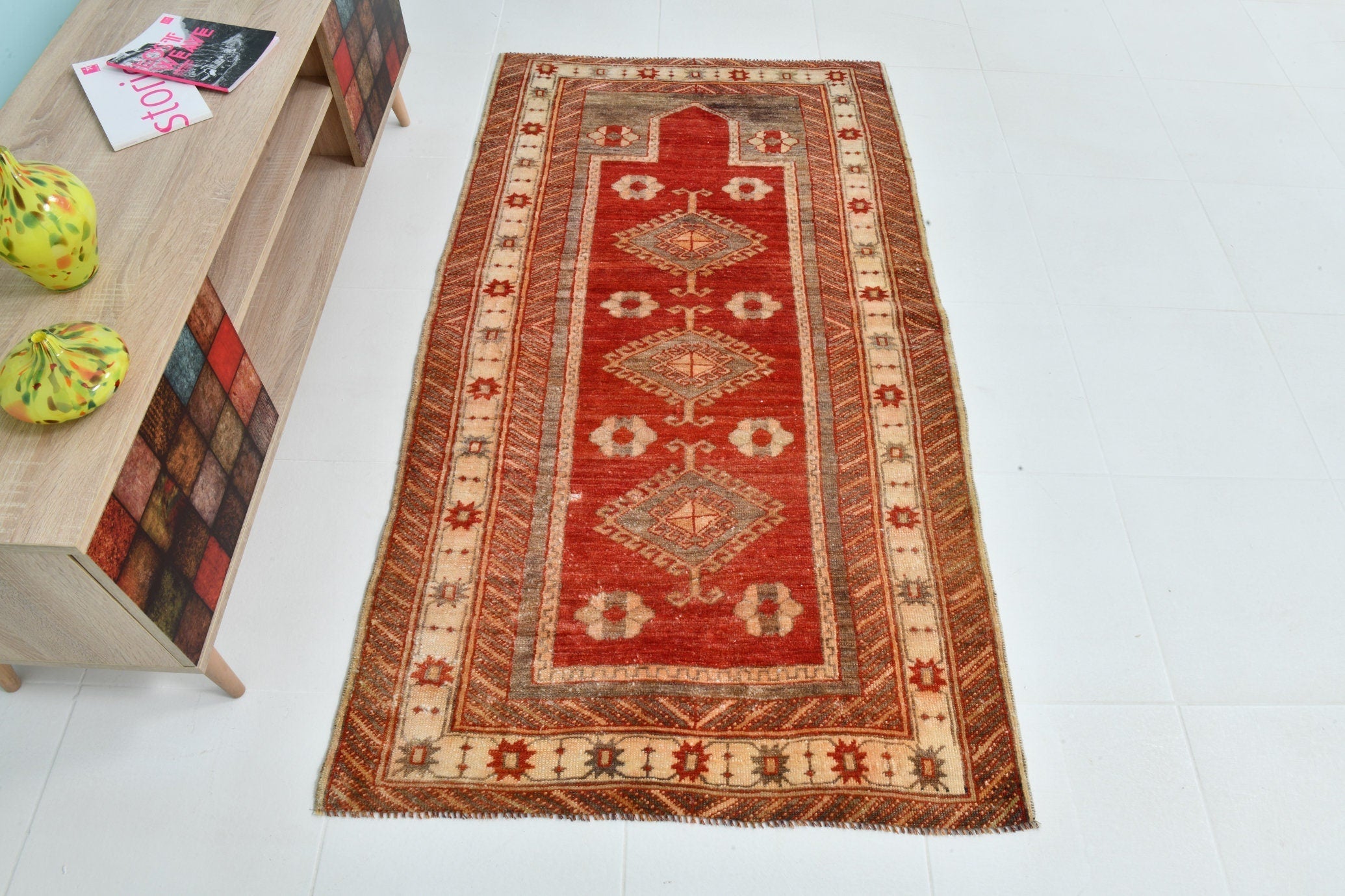 Turkish Vintage Rug 5’10’ x 3’3’