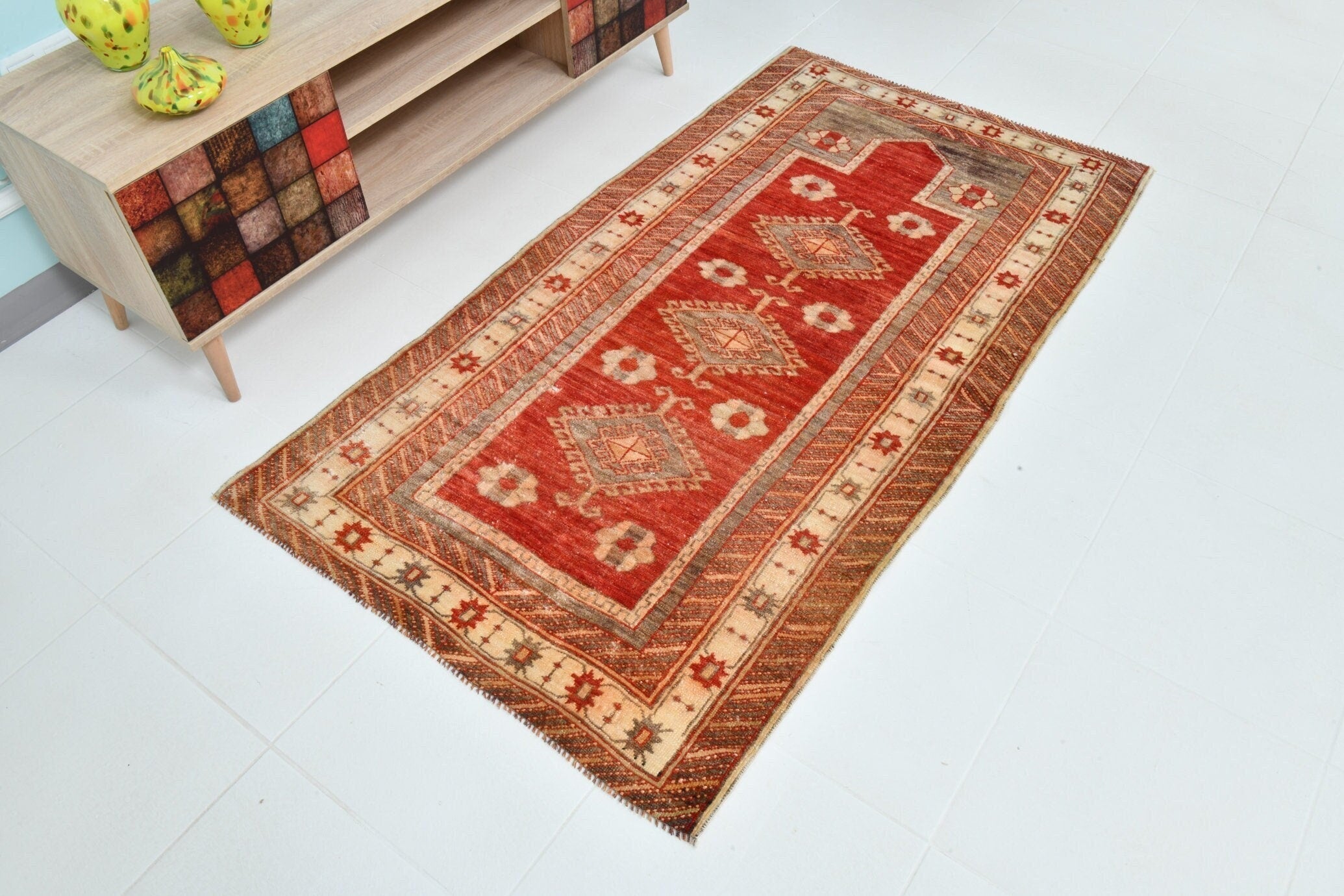 Turkish Vintage Rug 5’10’ x 3’3’