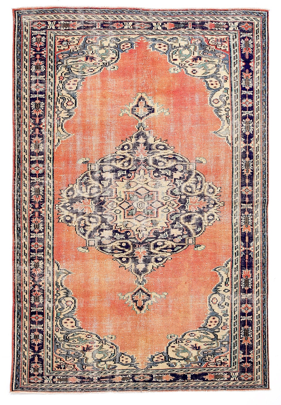 Turkish Vintage Rug  5'11" x 8'10" ft