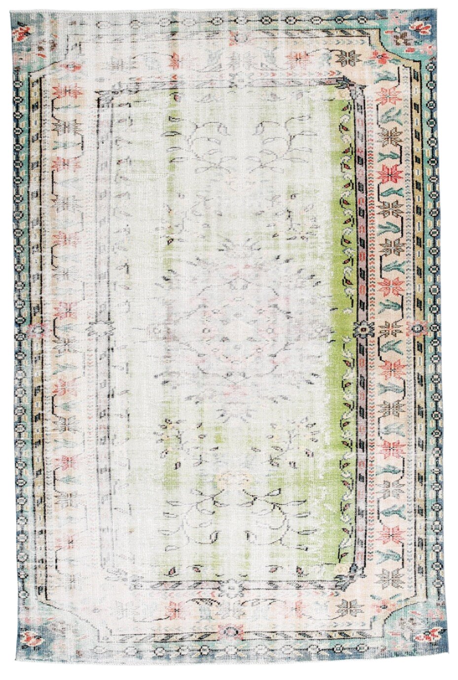 Turkish Vintage Rug  5'11" x 8'12" ft
