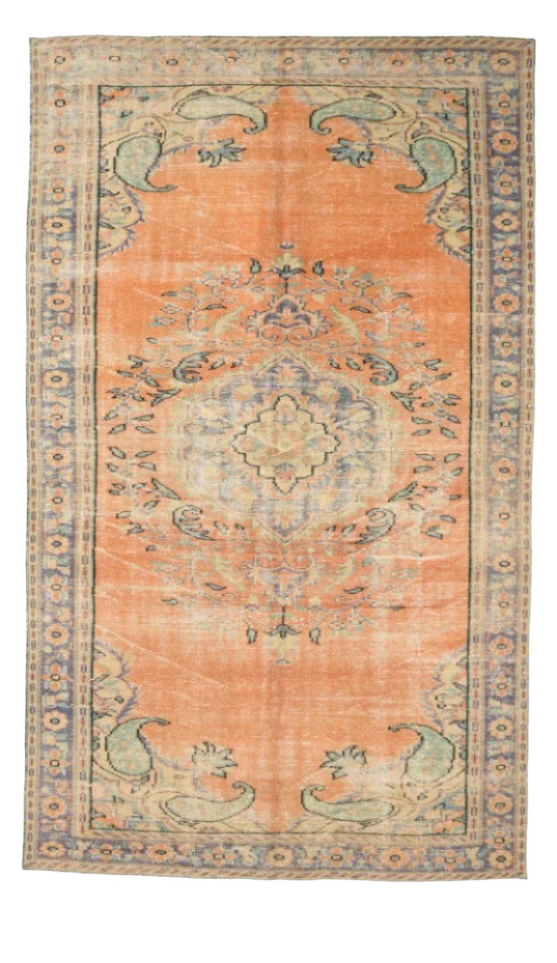 Turkish Vintage Rug 5’11’’ x 9’10’’ ft