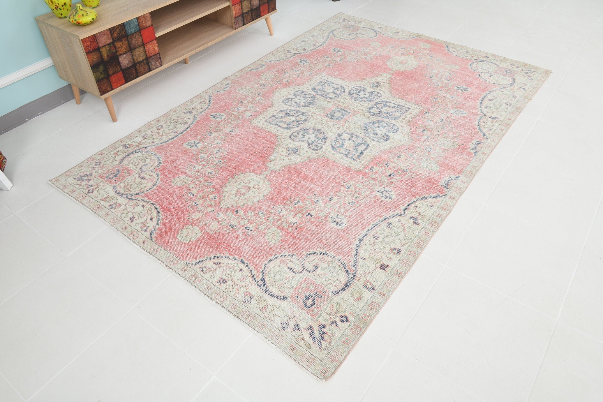 Turkish Vintage Rug 5’2’ x 7’12’