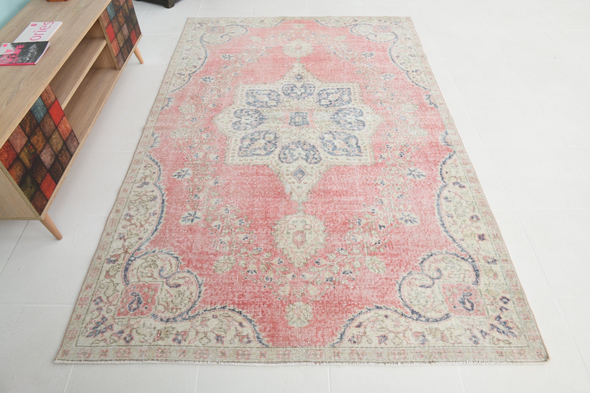 Turkish Vintage Rug 5’2’ x 7’12’