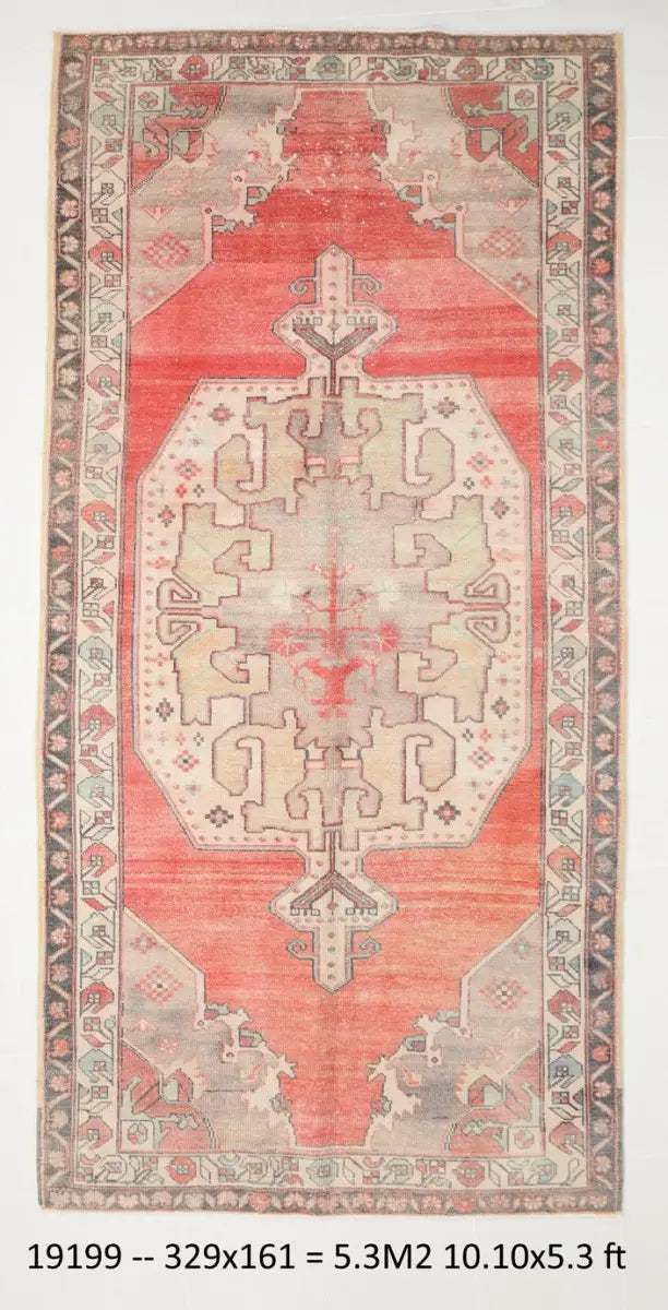 Turkish Vintage Rug 5’3’’ x 10’10’’ ft