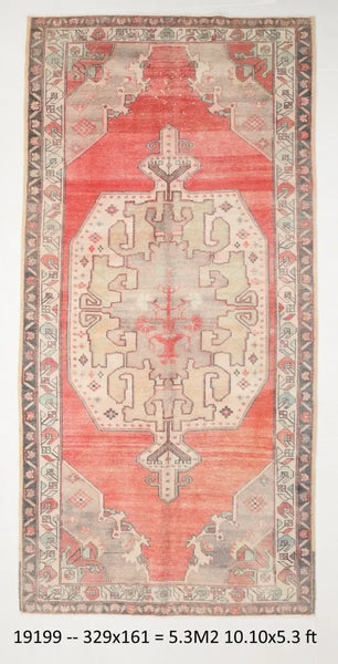 Turkish Vintage Rug 5’3’’ x 10’10’’ ft