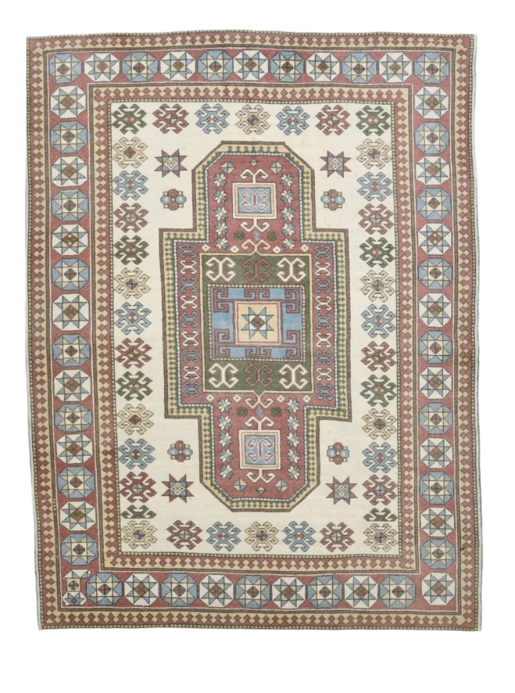 Turkish Vintage Rug  5'3" x 6'11" ft