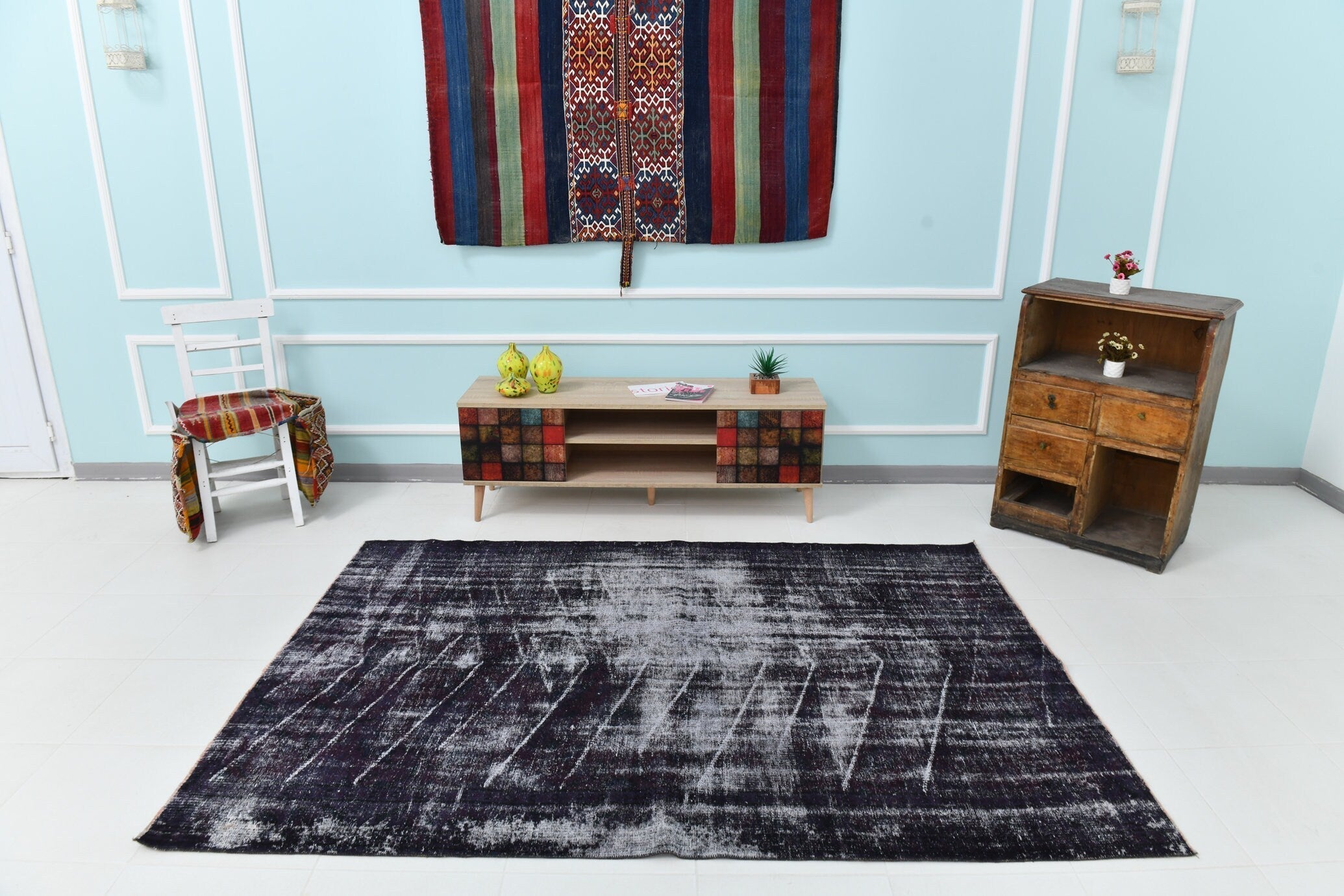 Turkish Vintage Rug 5’3’ x 7’7’