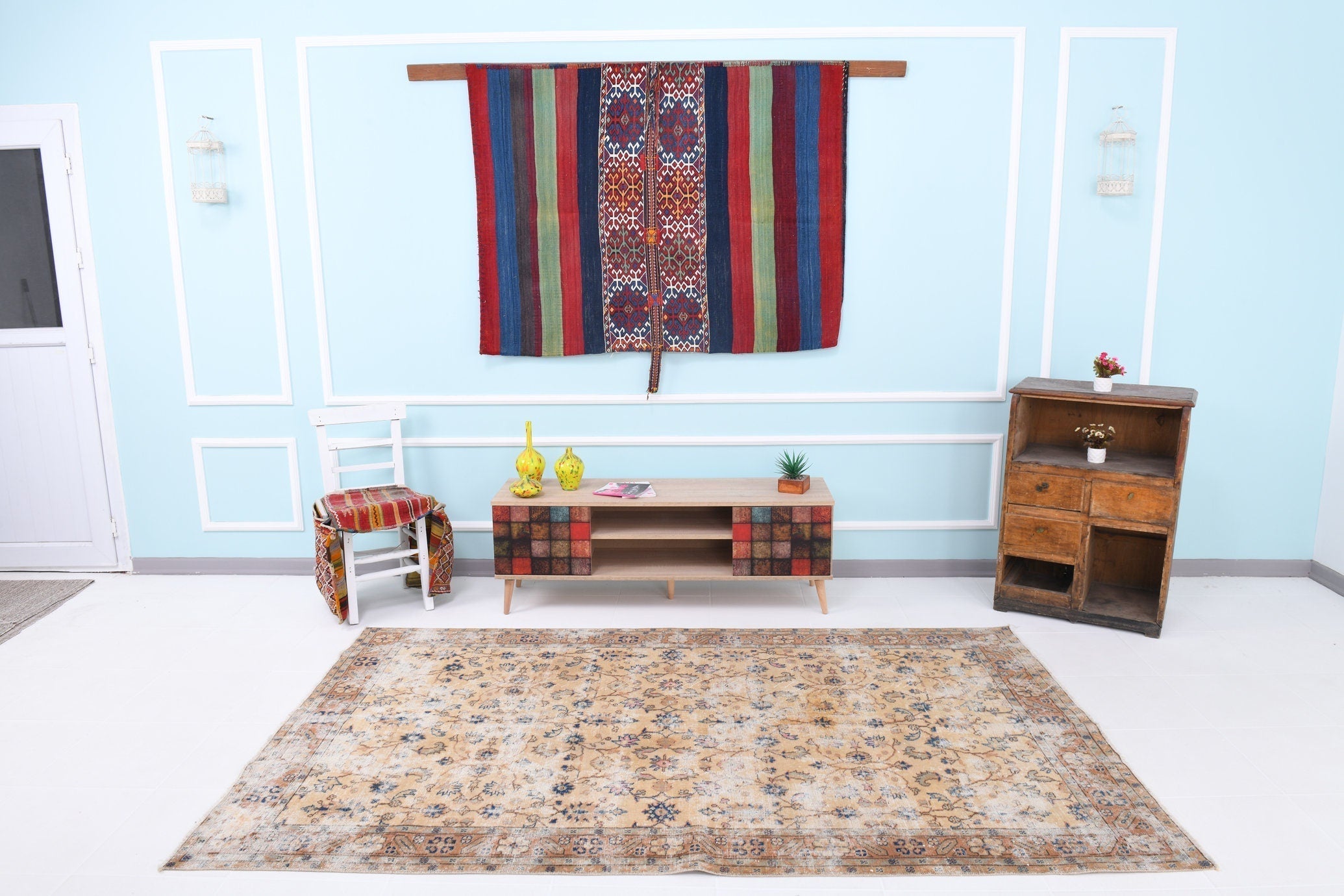 Turkish Vintage Rug 5’3’ x 8’7’