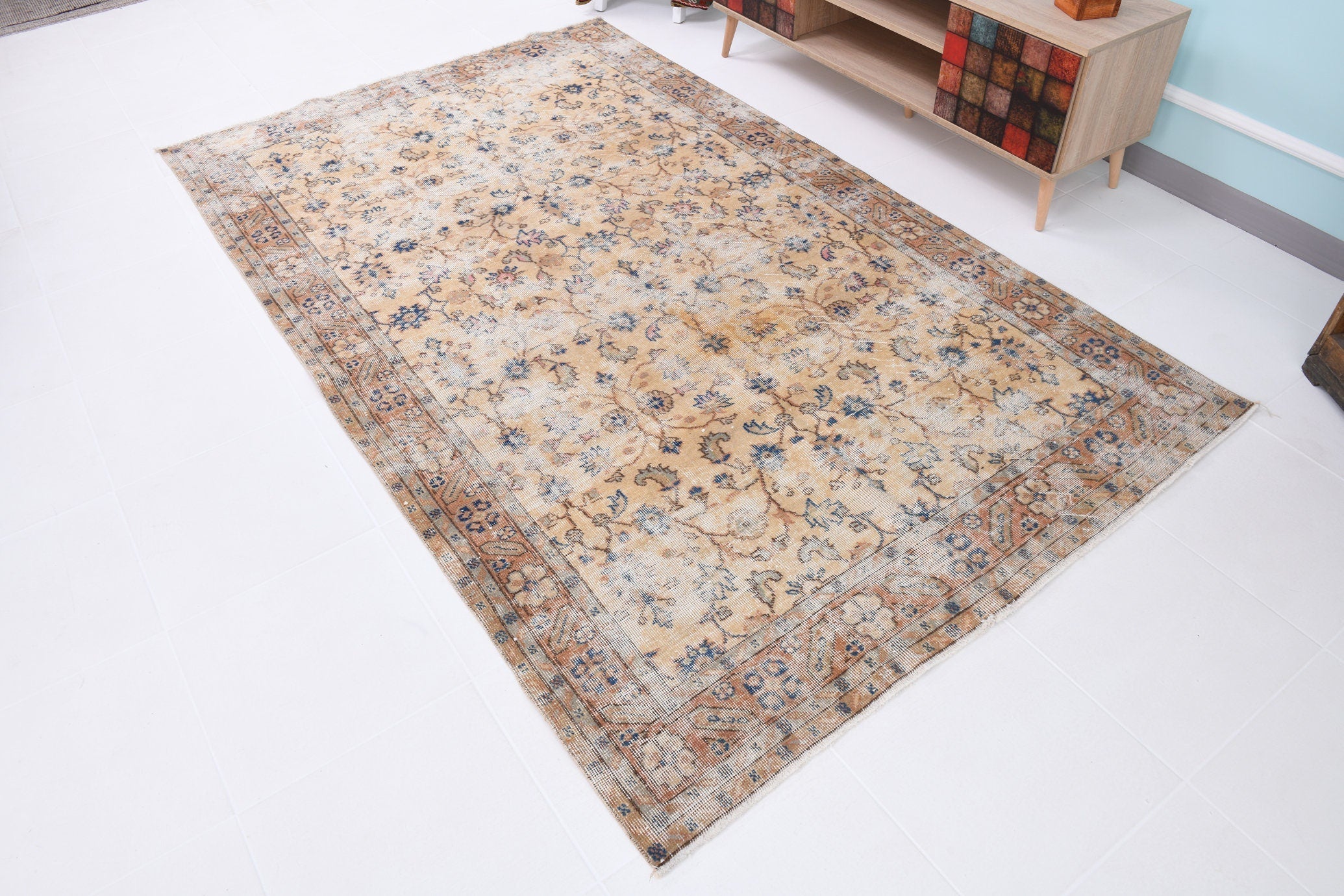 Turkish Vintage Rug 5’3’ x 8’7’