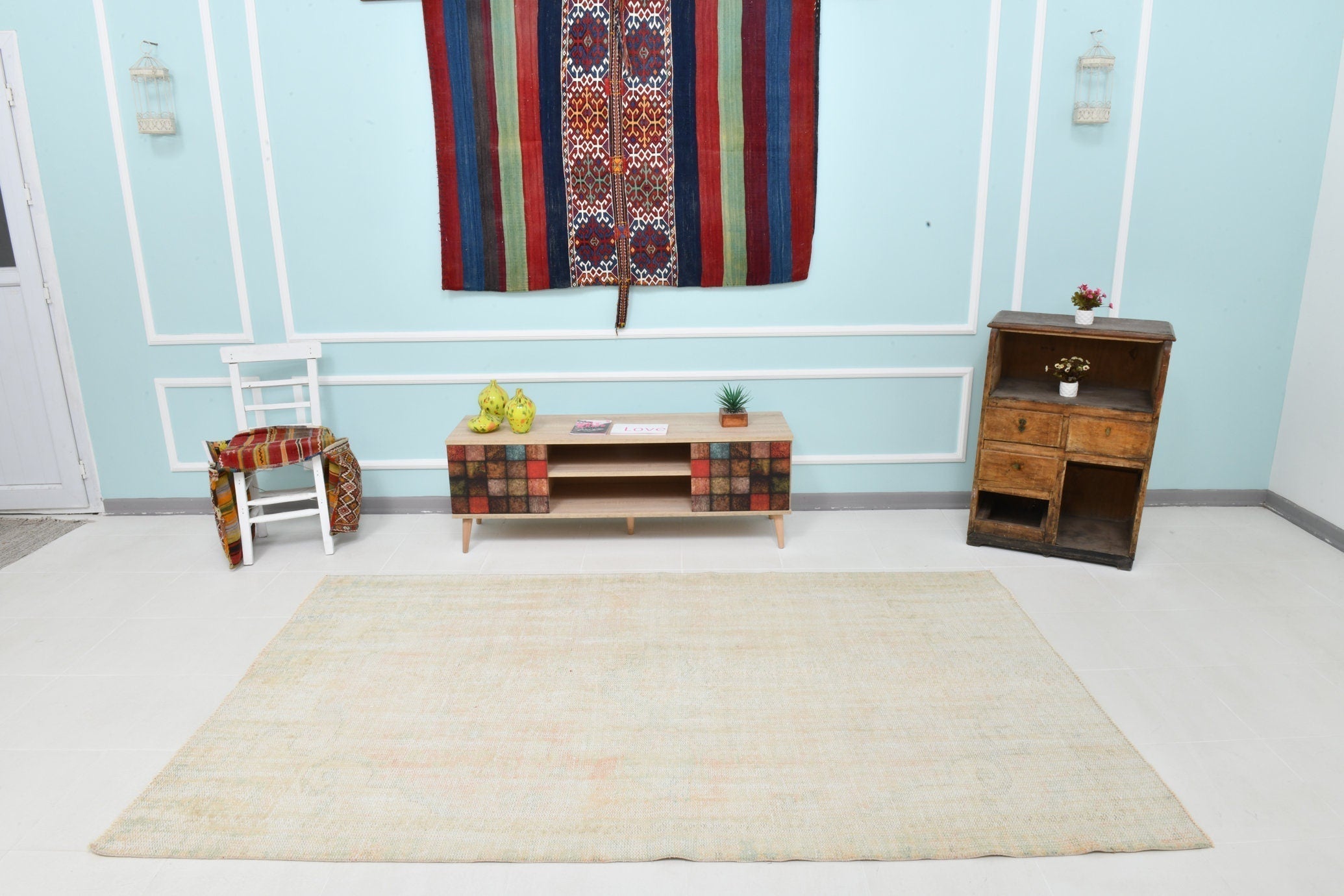 Turkish Vintage Rug 5’3’ x 8’7’