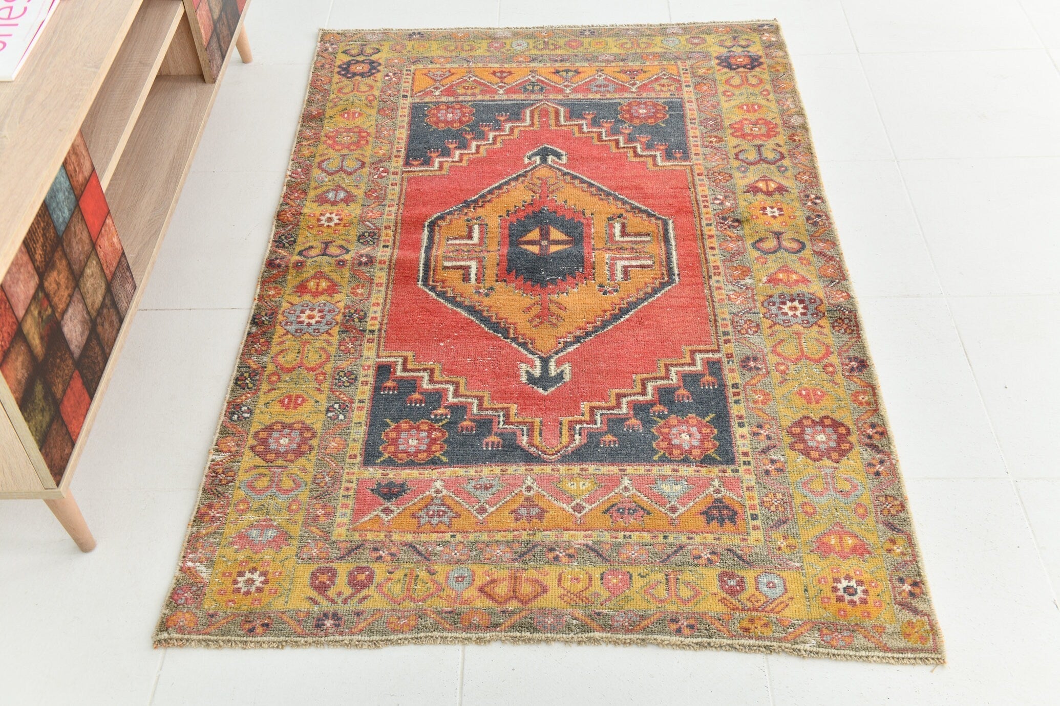 Turkish Vintage Rug 5’4’ x 3’6’