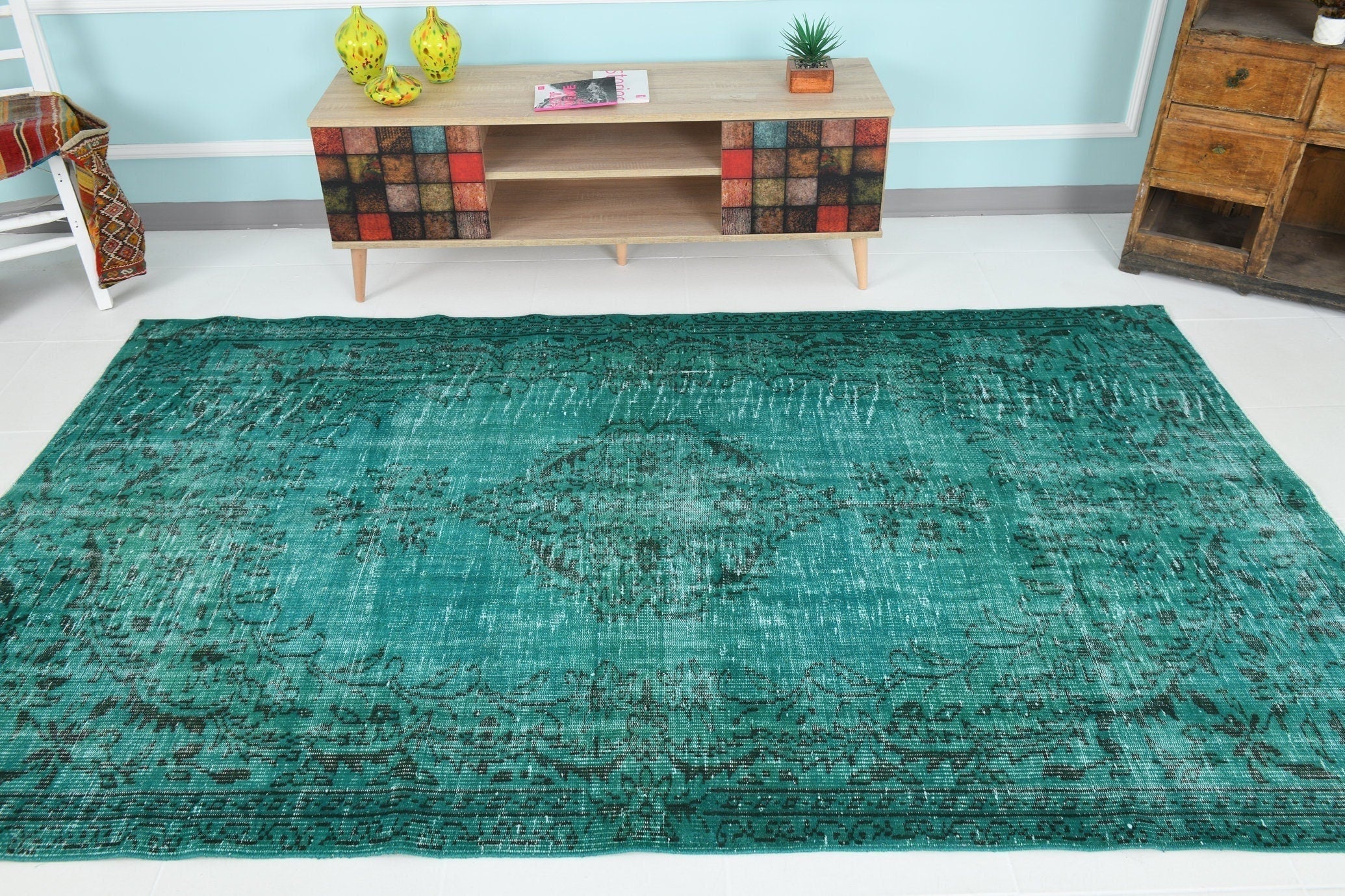 Turkish Vintage Rug 5’4’ x 8’9’