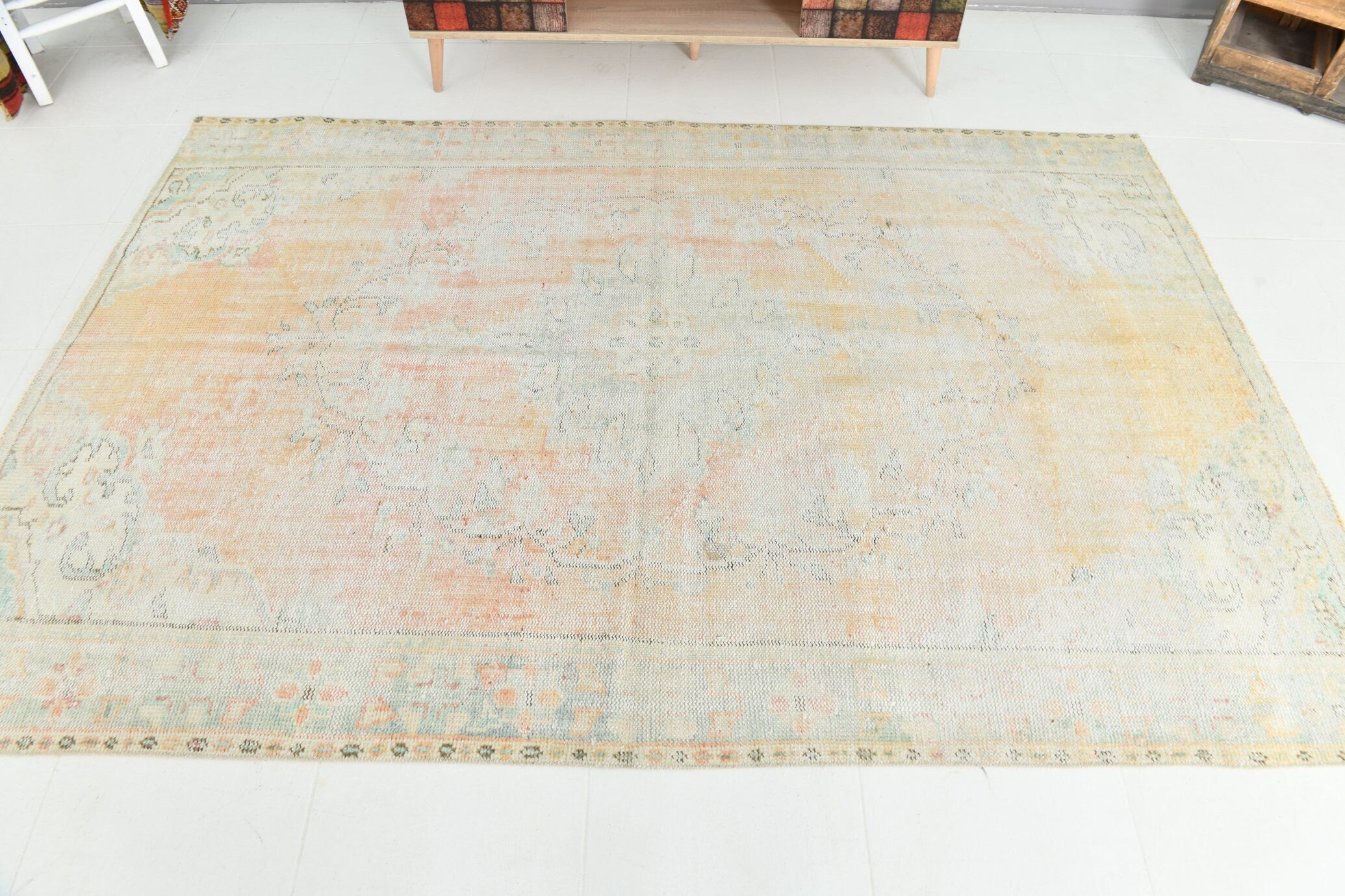 Turkish Vintage Rug 5’5’ x 8’3’