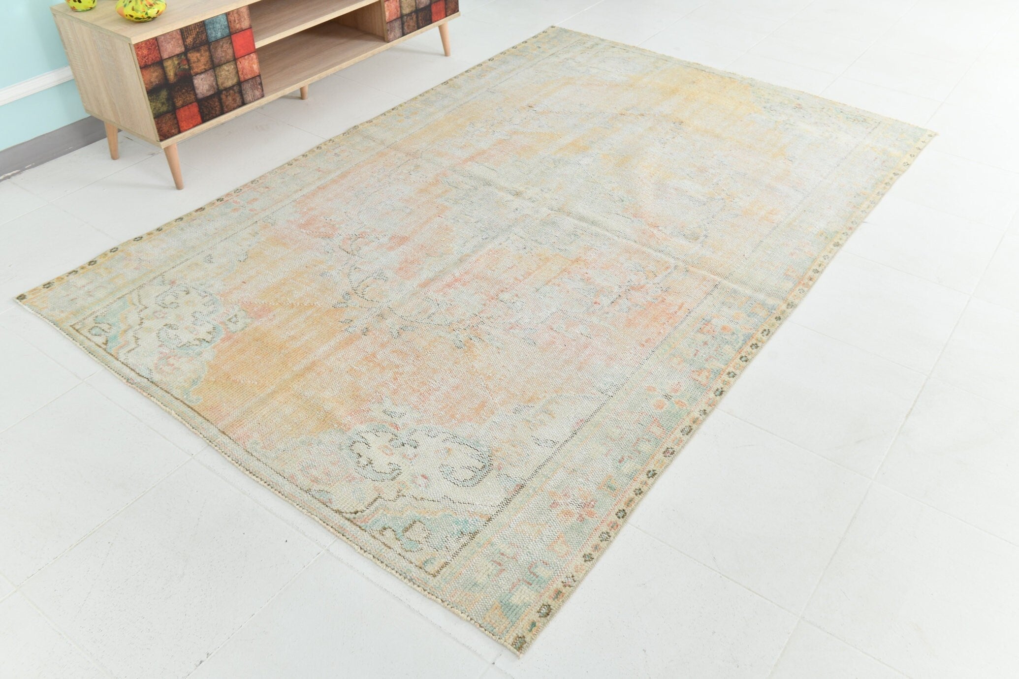 Turkish Vintage Rug 5’5’ x 8’3’
