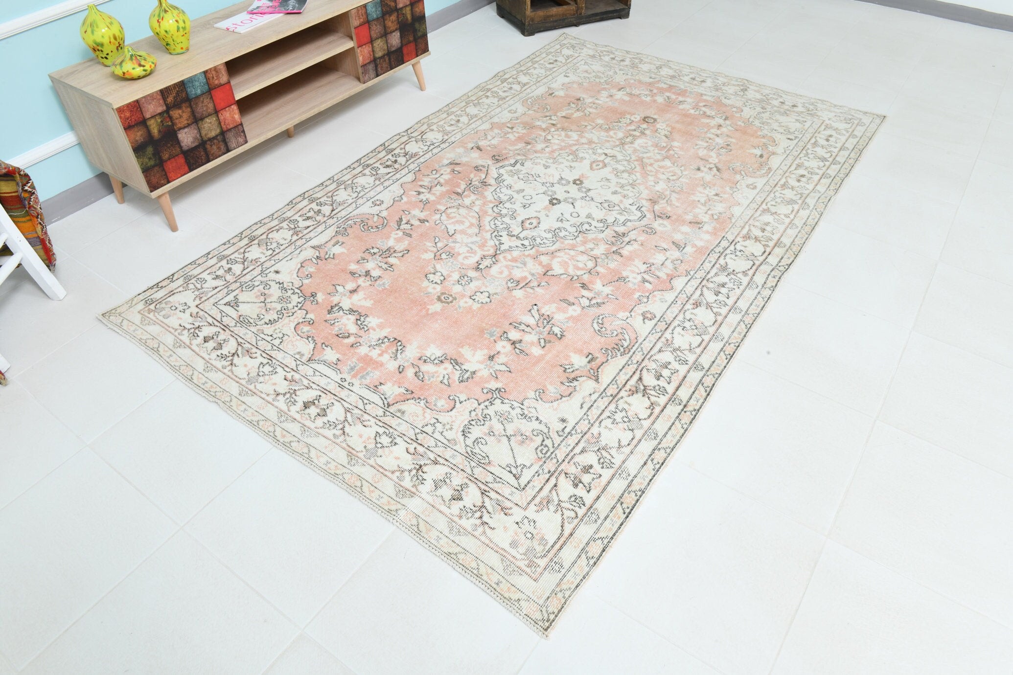 Turkish Vintage Rug 5’5’ x 8’9’