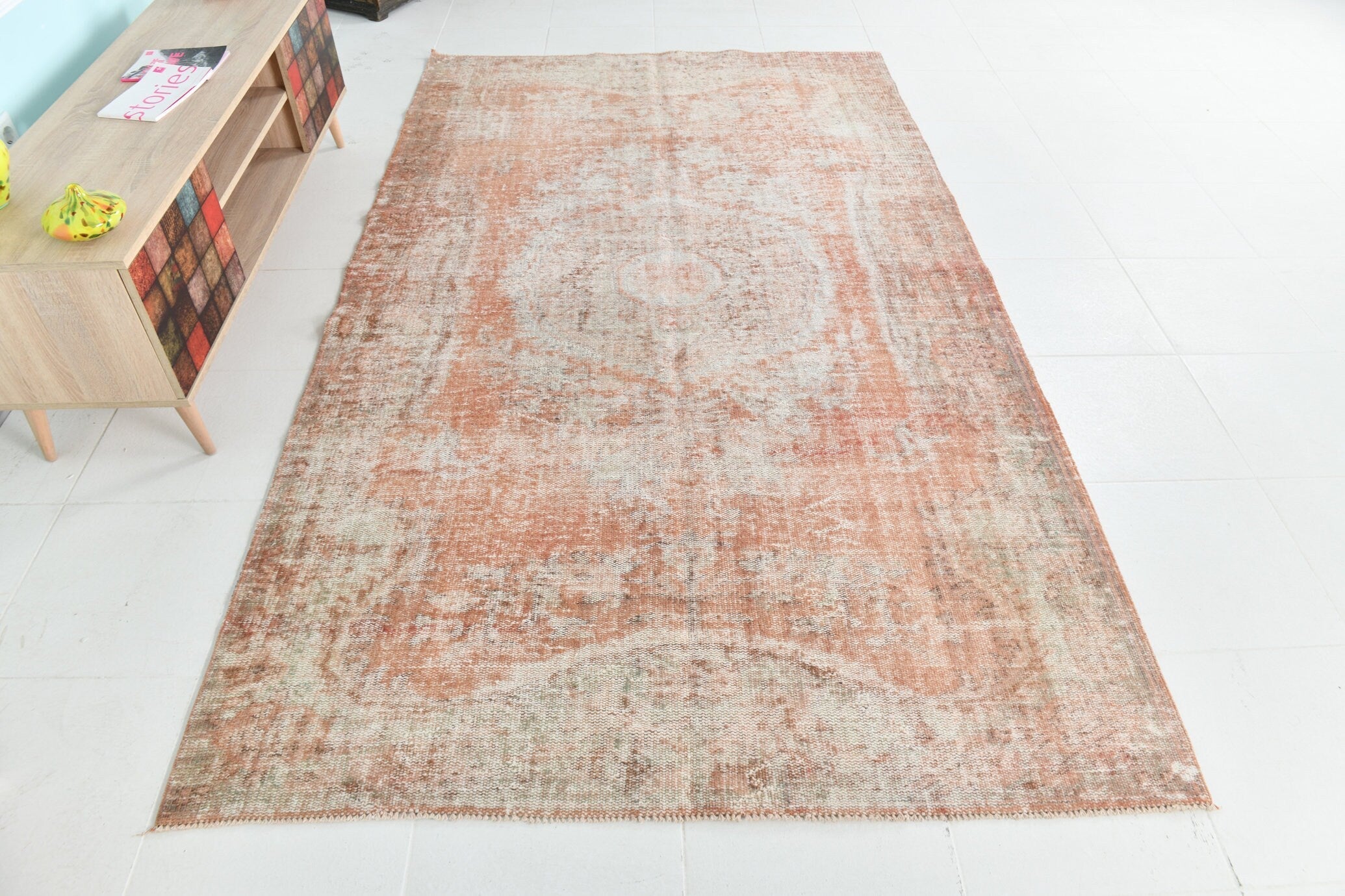 Turkish Vintage Rug 5’5’ x 9’2’