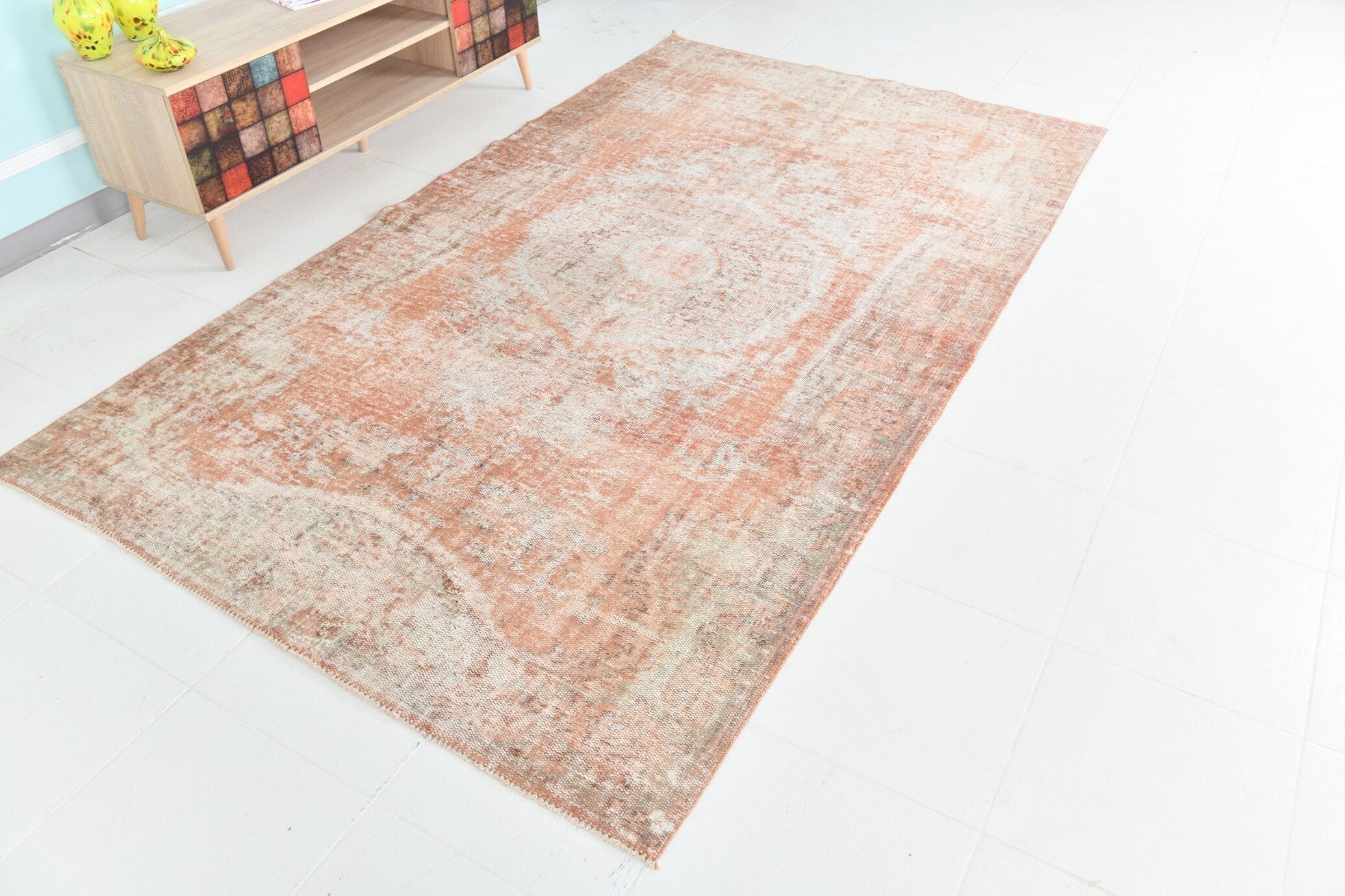 Turkish Vintage Rug 5’5’ x 9’2’