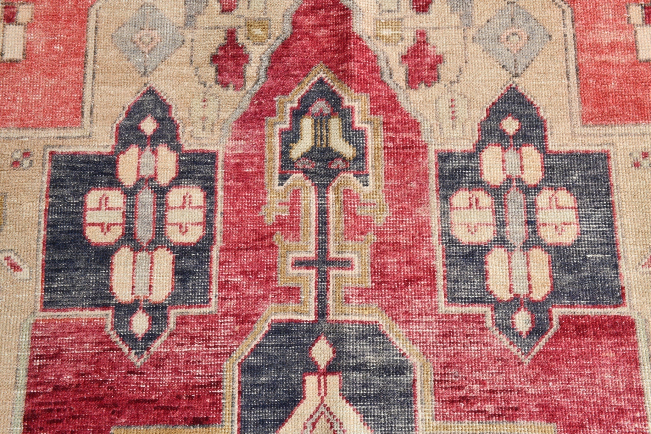 Turkish Vintage Rug 5’6’ x 10’1’ Red,Black