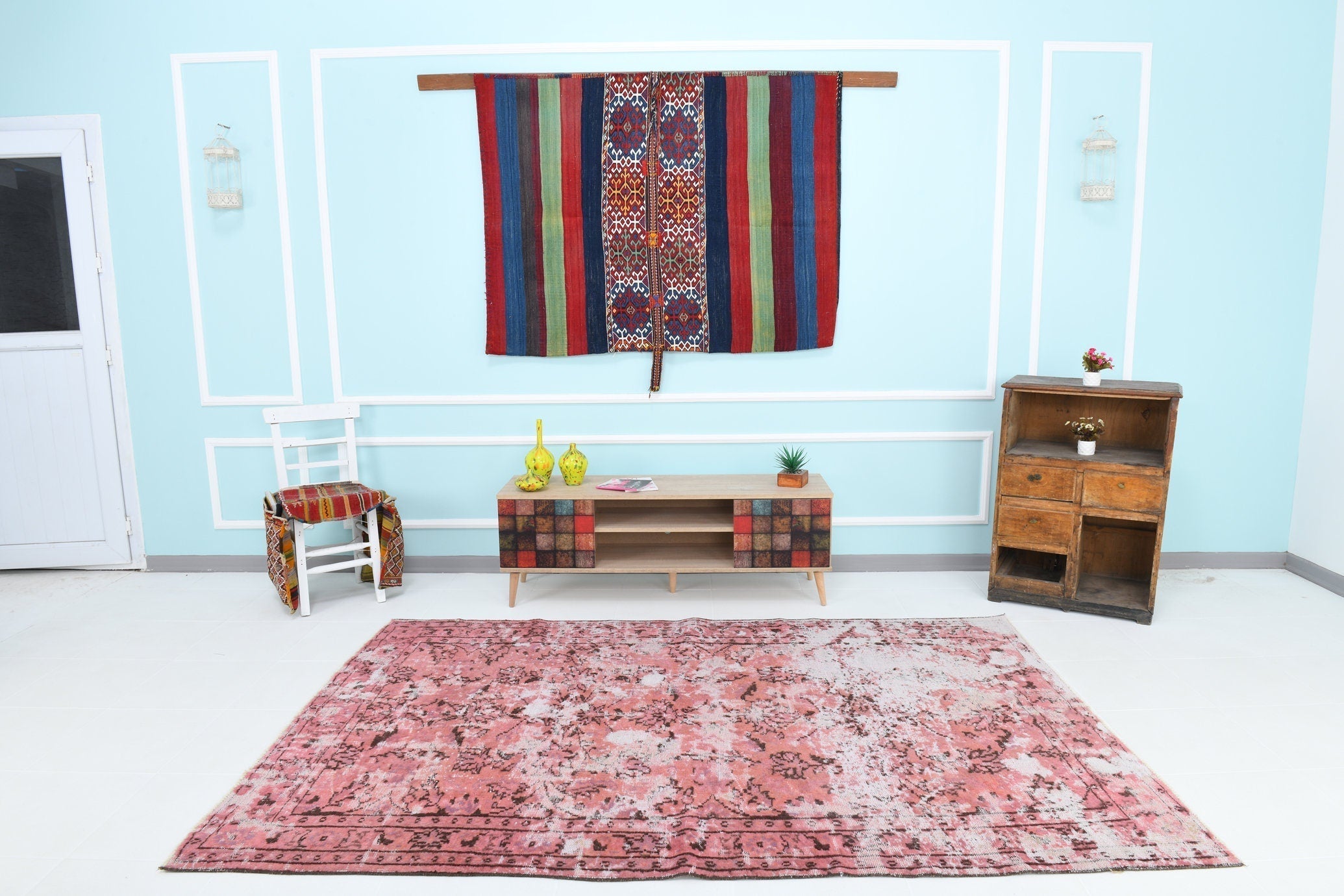 Turkish Vintage Rug 5’6’ x 8’5’
