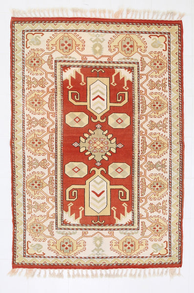 Turkish Vintage Rug  5'7" x 8'0" ft