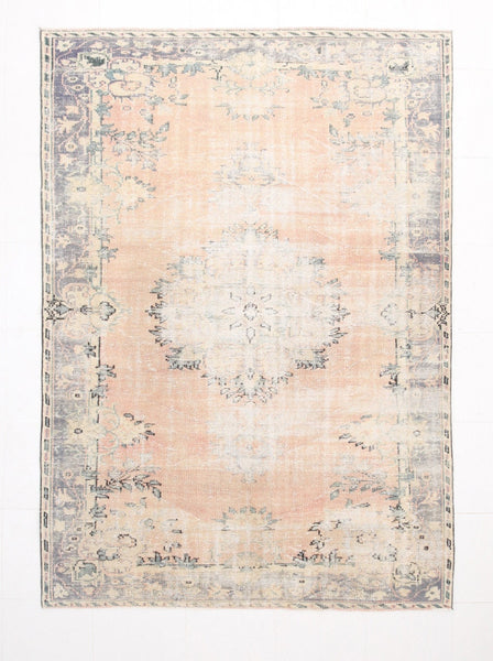 Turkish Vintage Rug  6'1" x 8'7" ft