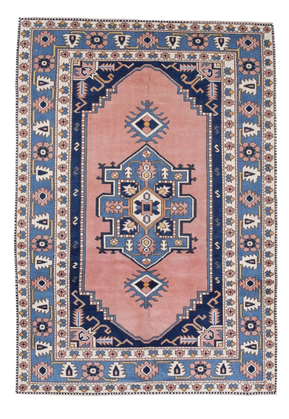 Turkish Vintage Rug  6'1" x 8'9" ft