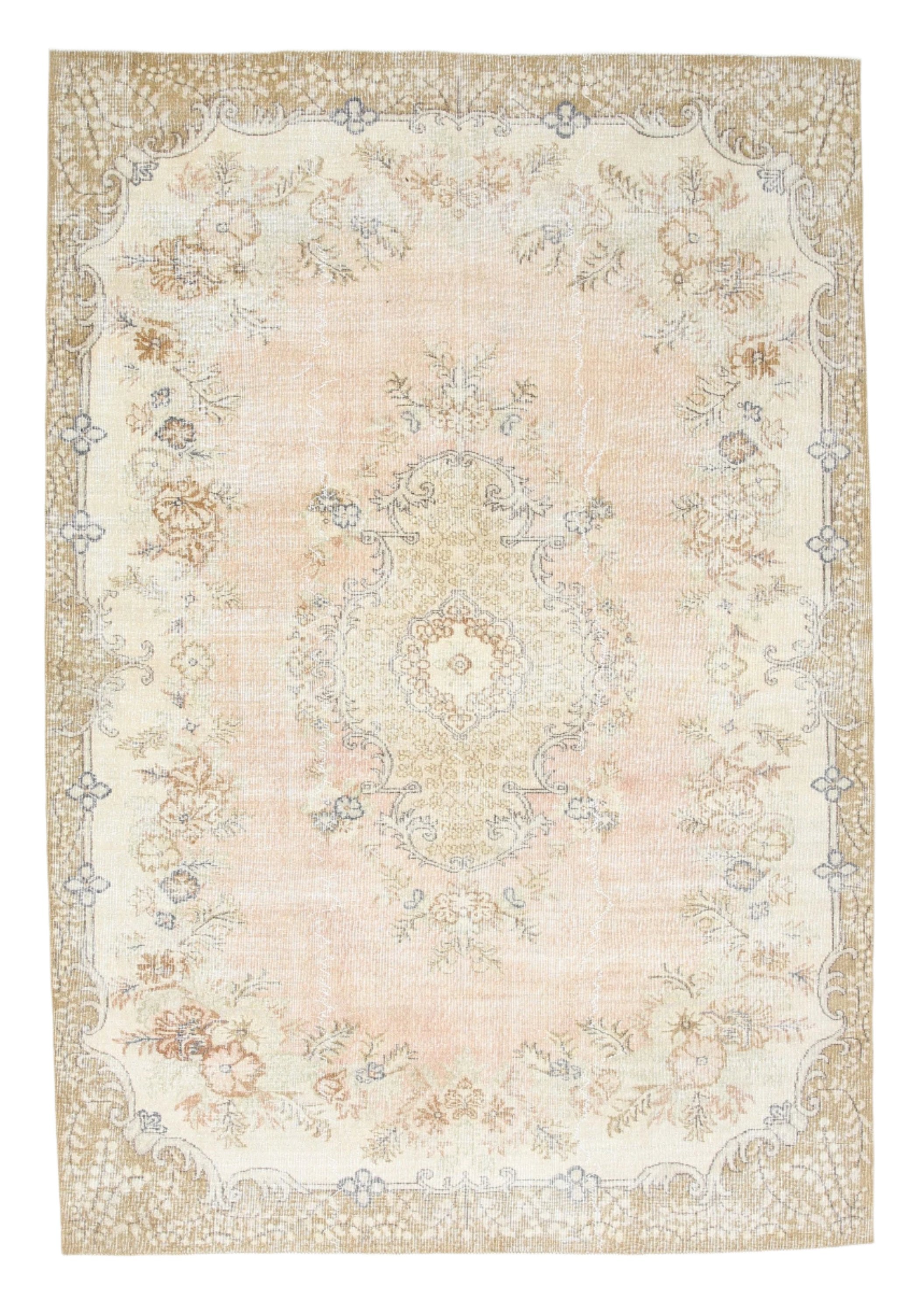 Turkish Vintage Rug 6’10’’ x 9’11’’ ft