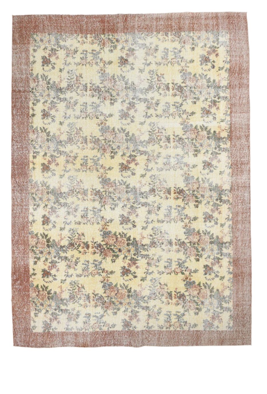 Turkish Vintage Rug  6'10" x 9'7" ft