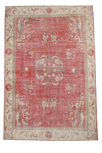 Turkish Vintage Rug 6’11’’ x 10’1’’ ft