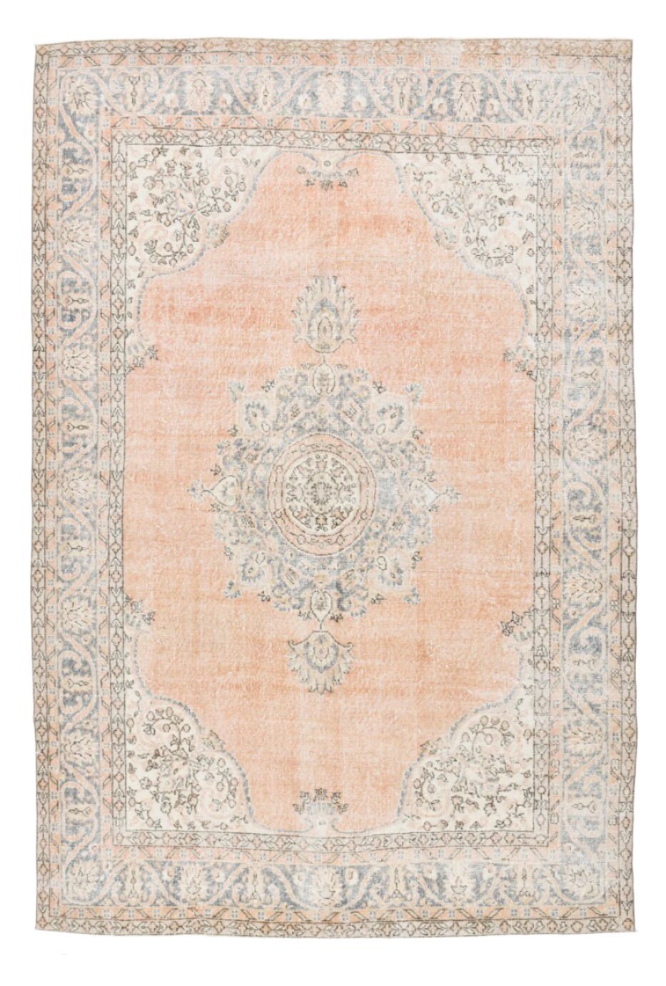 Turkish Vintage Rug 6’11’’ x 10’4’’ ft