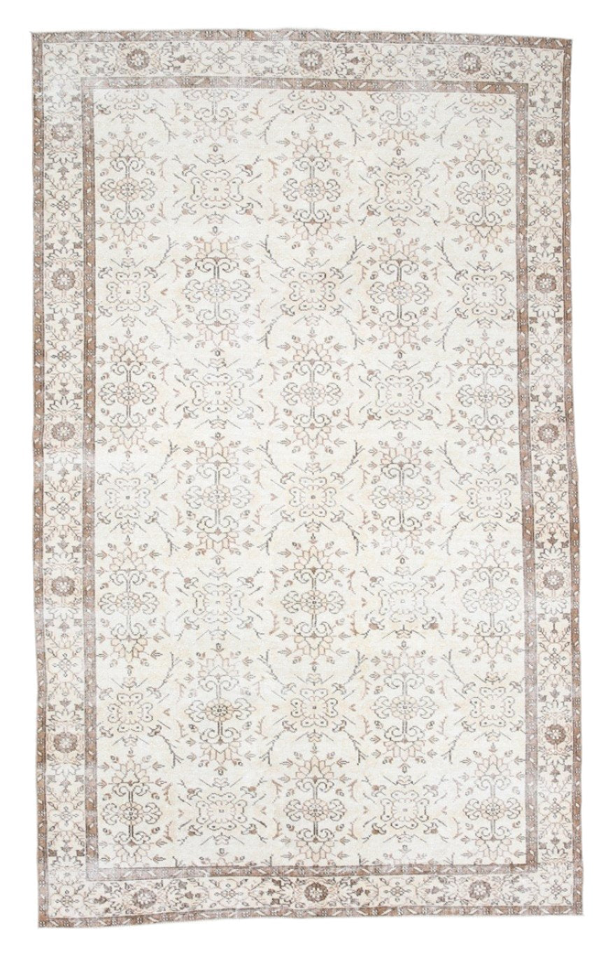 Turkish Vintage Rug  6'2" x 10'1" ft
