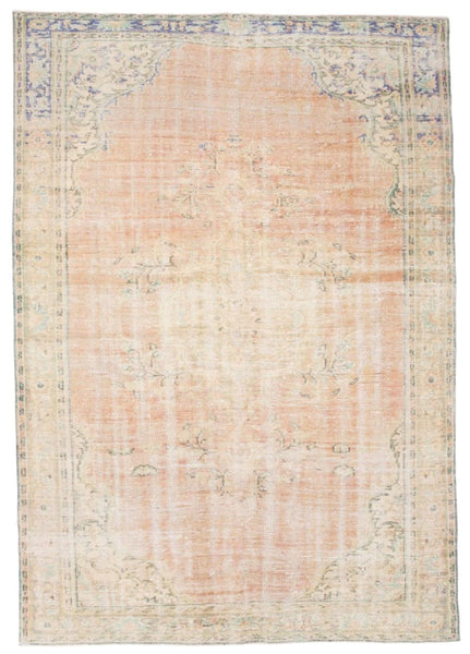 Turkish Vintage Rug 6’2’’ x 8’9’’ ft