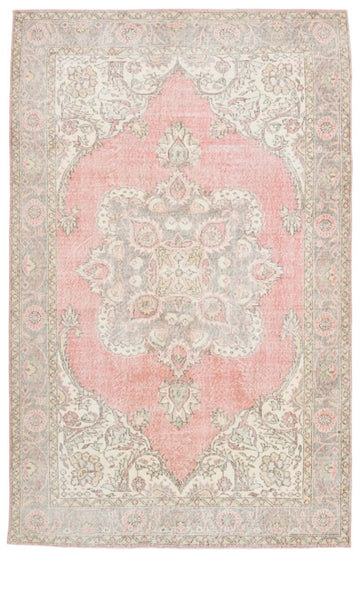 Turkish Vintage Rug  6'2" x 9'12" ft