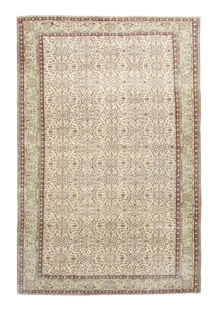 Turkish Vintage Rug 6’2’’ x 9’6’’ ft