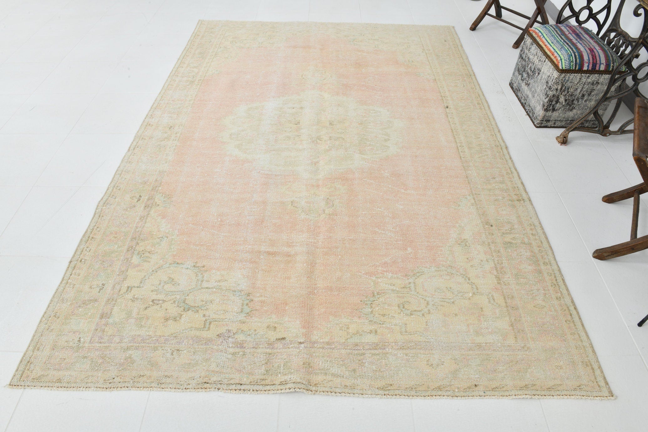 Turkish Vintage Rug 6’3’’ x 9’0’’ ft