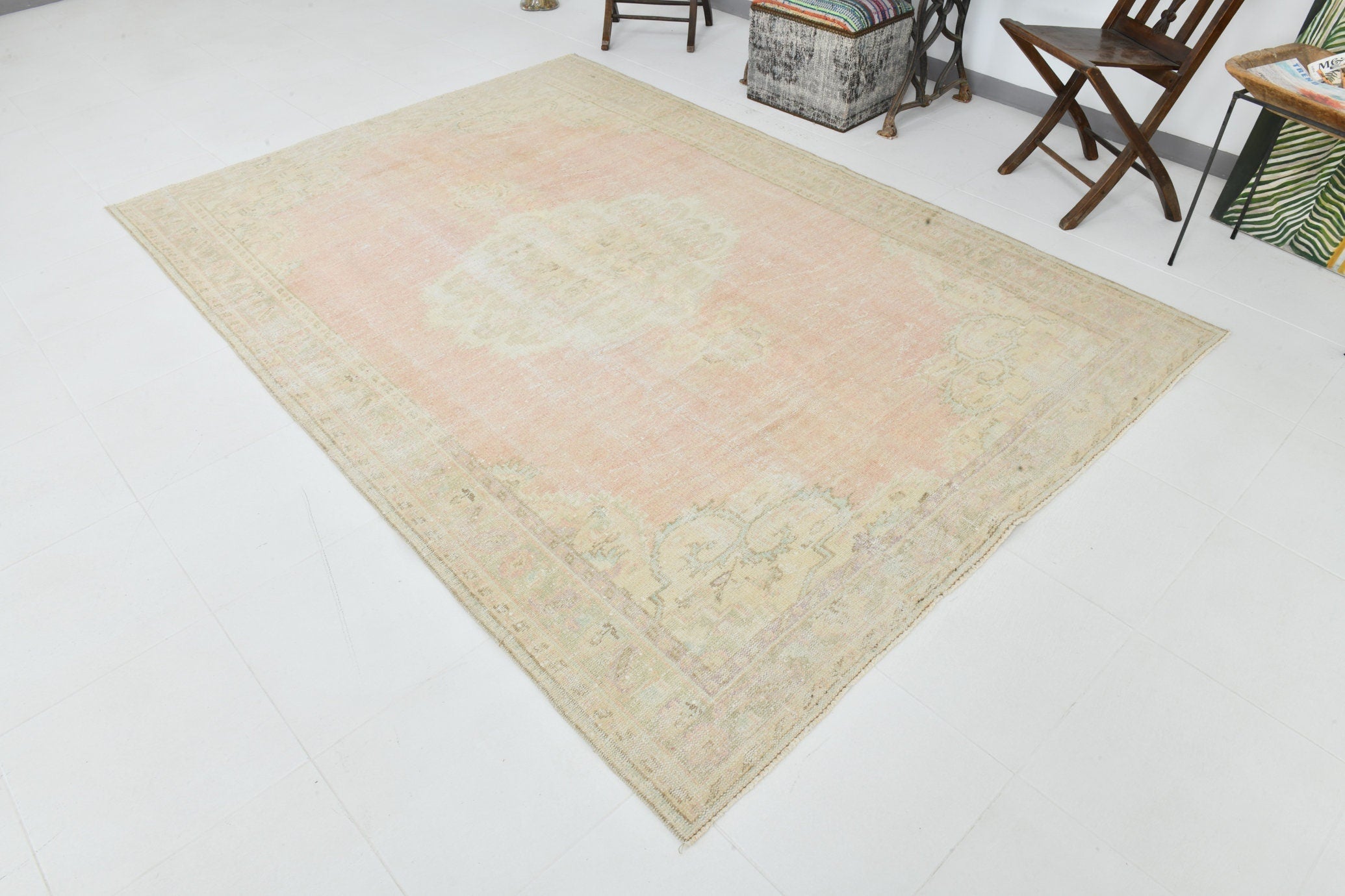 Turkish Vintage Rug 6’3’’ x 9’0’’ ft