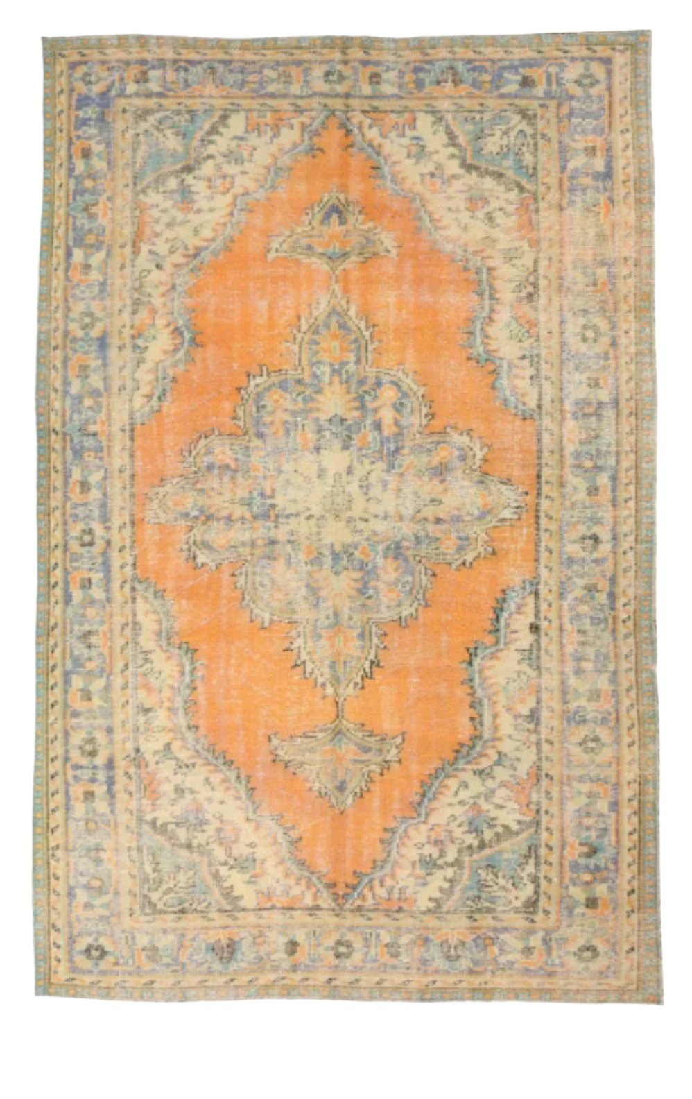 Turkish Vintage Rug  6'3" x 9'7" ft