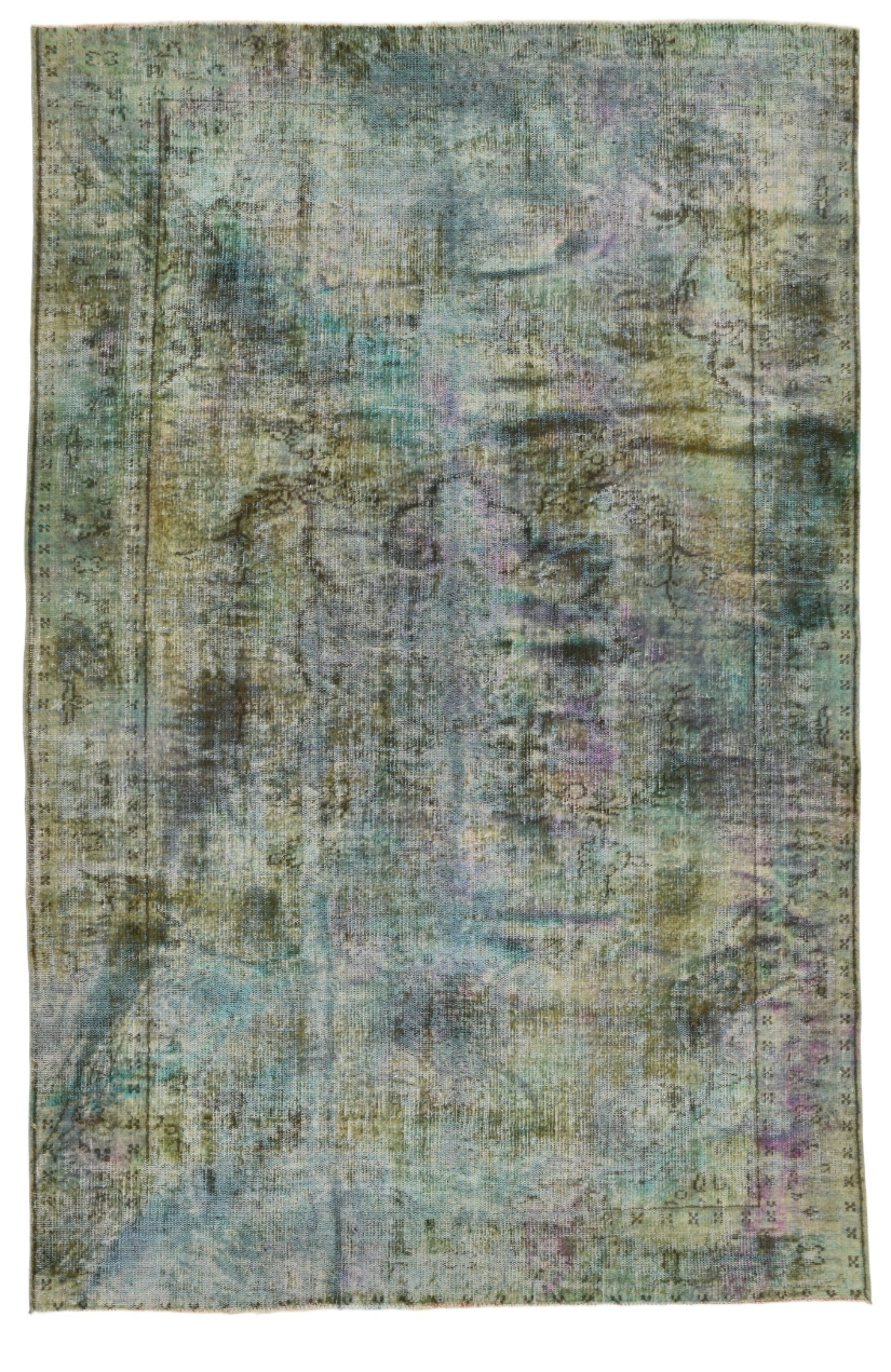 Turkish Vintage Rug  6'3" x 9'9" ft