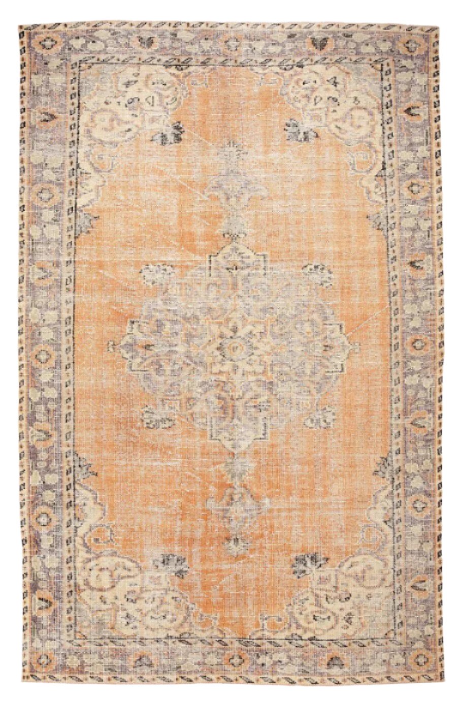 Turkish Vintage Rug  6'4" x 9'12" ft